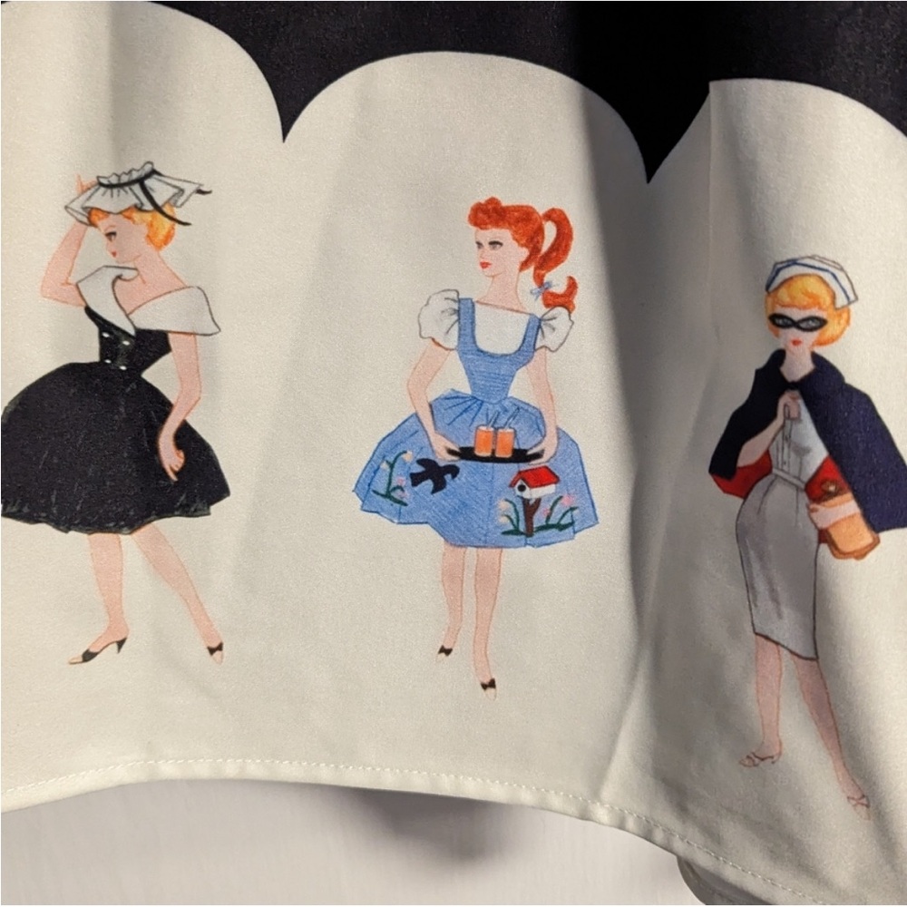 Unique Vintage Barbie Skirt Size Small Pockets Limited Edition Sold Out - Picture 7 of 11